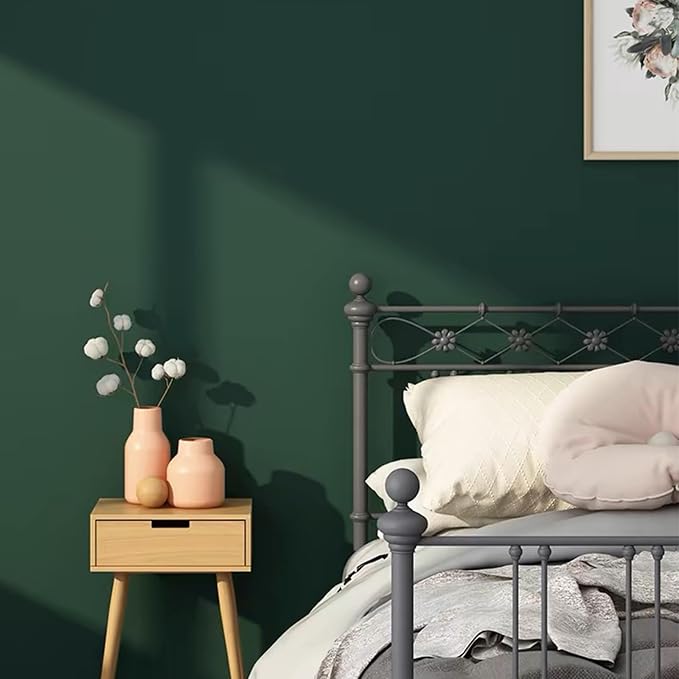 Yancorp Matte Green Contact Paper Peel and Stick Wallpaper Removable Solid - Image 6