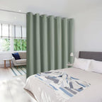NICETOWN Greyish Green Room Separating Divider, Room Divider Curtain Screen by NICETOWN