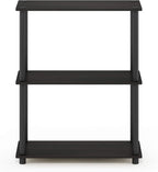 Furinno TURN-N-TUBE Storage Shelves, 3-Tier Book Shelf, Corner Shelf, Toolless - Image 6