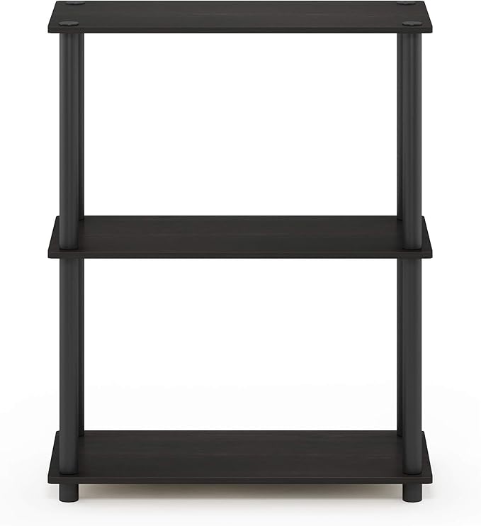 Furinno TURN-N-TUBE Storage Shelves, 3-Tier Book Shelf, Corner Shelf, Toolless - Image 6