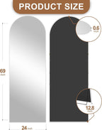 Delma Full Length Mirror, Large Floor Mirror - Image 2