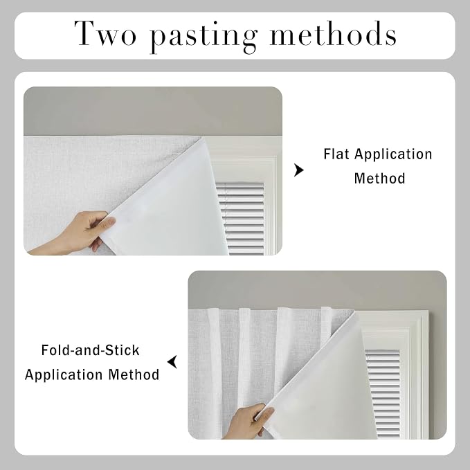 Self-Adhesive Total 100% Blackout Window Treatment - Image 5