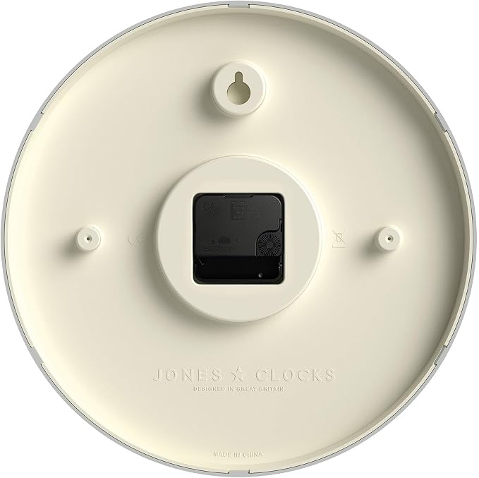 JONES CLOCKS® Studio wall Clock | Modern Round Style | 12 inch | Orange | Easy - Image 7