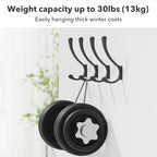 saffruff Wall Mount Coat Hooks, Heavy Duty Metal Hooks - Image 6