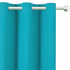 LEMOMO Blackout Curtains 52 x 90 Inch Long Teal Curtains Set of 2 Panels Room - Image 6