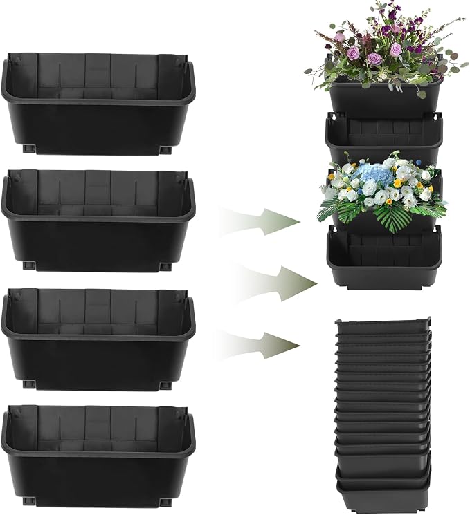 Vertical Garden Planter, 13 inch Wall Mounted Planter - Image 5