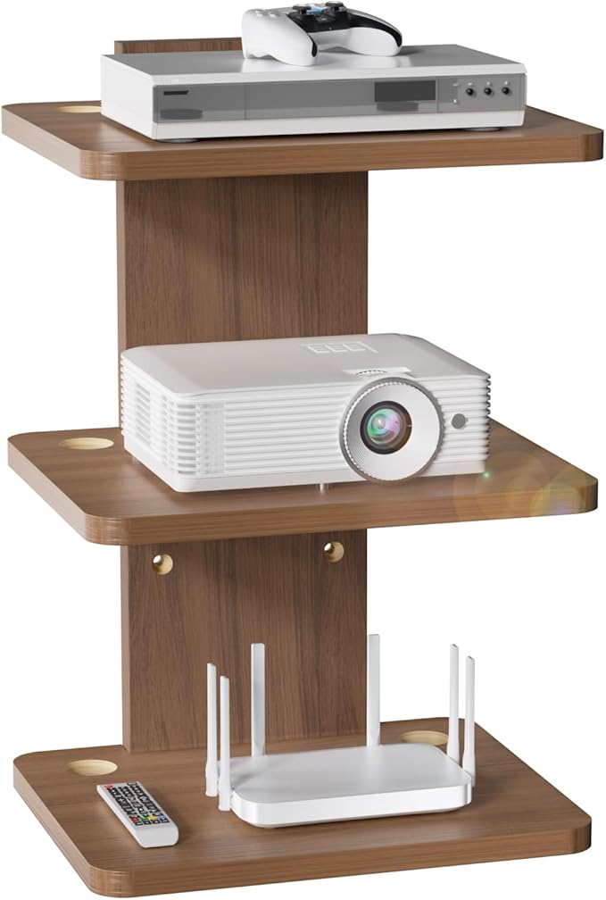 WALI Floating TV Shelf, 3 Tier Projector Shelf by WALI