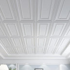 Art3d Drop Ceiling Tiles, 24x48in. White, Polyvinyl Chloride, Glue Down - Image 2