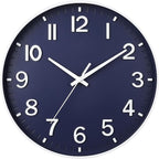 HZDHCLH Wall Clocks Battery Operated, Wall Clock Navy Blue, 14 inch Wall Clock by HZDHCLH