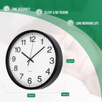 Wall Clock Non-Ticking Silent Quartz Movement Decor Clock Modern Simple Style - Image 3