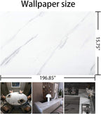 BAYYA White Marble Contact Paper - Image 7