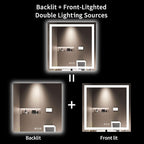 LOAAO 36X36 LED Bathroom Mirror - Image 6