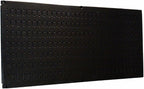 Wall Control Pegboard 16in x 32in Horizontal Black Metal Pegboard Tool Board by Wall+Control