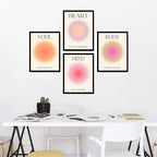 NCYEL 4 colorful abstract halo posters angel number positive energy - Image 4