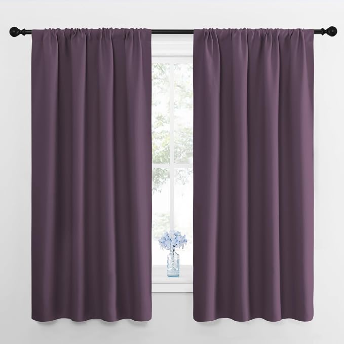 NICETOWN Blackout Curtains for Living Room, 2 Panels, 42 by 63, Darkening by NICETOWN