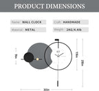 Large Modern Wall Clock for Living Room, Decorative Silent Battery Operated - Image 3