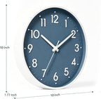 Mosewa Wall Clock 10 Inch, Battery Operated Silent Non-Ticking Modern Analog - Image 3