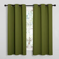 NICETOWN Olive Green Blackout Curtains 68 inches Length by NICETOWN