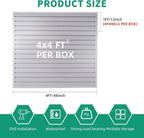 FRAYSCENT Slat Wall Paneling Garage Slat Wall Storage Systems Slatwall Panels - Image 4