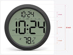 Digital Wall Clock with Date, Indoor Temperature, Battery-Operated Digital Clock - Image 3