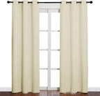 NICETOWN Long Curtains for Windows, Eyelet Top Room Darkening Panels/Drapes for - Image 2