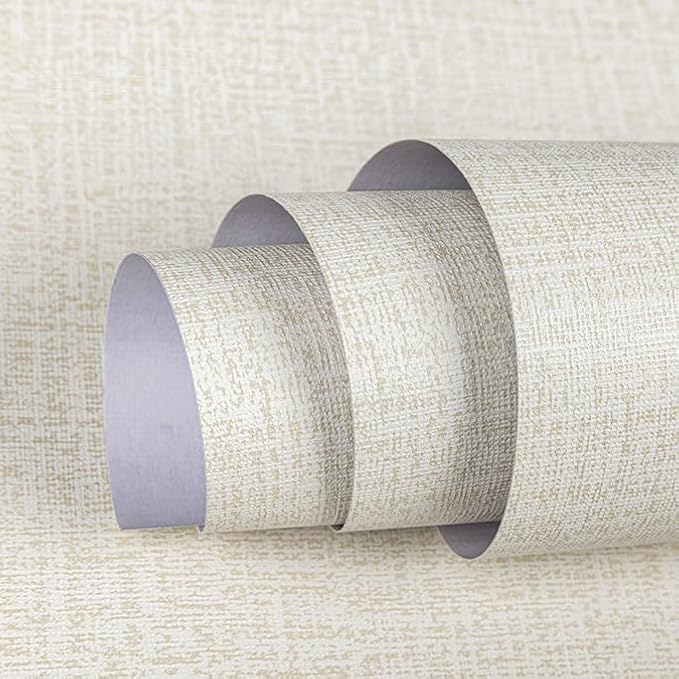 TANONE Contact Paper Peel and Stick, Grasscloth Wallpaper Self Adhesive by TANONE