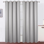 LEMOMO Blackout Curtains 52 x 120 Inch Long Light Grey Curtains Set of 2 Panels by Lemomo