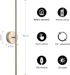 KARTOOSH Battery Operated Wall Sconces - Image 5