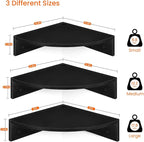 Homode Corner Floating Shelves, 3 Tier Wooden Hanging Corner Storage Shelf - Image 3
