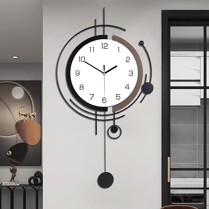 Dankeit Wall Clock with Pendulum, Silent Quality Quartz Battery Operated - Image 7