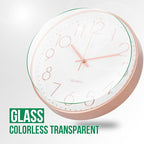 Wall Clock Non-Ticking Silent Modern Simple Style Round Decor Clock - Image 5