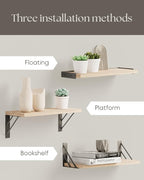 BAYKA Wall Shelves for Bedroom Decor, Floating Wall Shelves for Living Room - Image 6