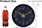 Modern Silent Wall Clock, 12 Inch Wall Clocks Battery Operated Large Number - Image 3