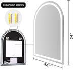 Arched LED Bathroom Mirrors - Image 8