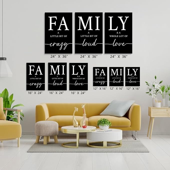 GUBIYU Black Family Home Wall Decor - Image 6