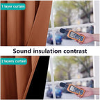 NICETOWN Burnt Orange 100% Blackout Curtains - Image 4