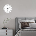 XNM Small Modren Minimalist Glass Wall Clocks Battery Operated 12 Inch Simple - Image 4