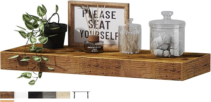 QEEIG Floating Shelf for Wall Bathroom Shelves Bedroom Kitchen Living Room - Image 9