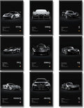 CSLGQGV Car Poster Vintage Racing Car Wall Art Supercar Canvas Prints Painting by Unknown