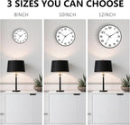 8 Inch Modern Wall Clocks Battery Operated - Image 8