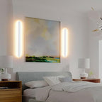 KELUOLY Modern Plug in Wall Lights, 31.4 inch Frosted White LED Long Wall Sconce - Image 6