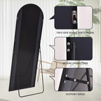Rowjut Floor Mirror Arched Mirror Full Length 56"X20"Full Length Mirror can be - Image 4
