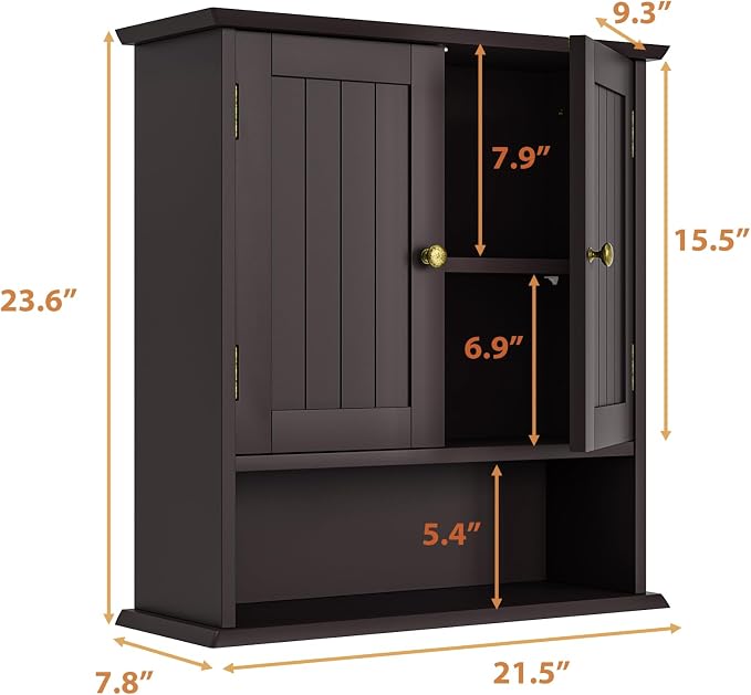 Bathroom Wall Cabinet, Over The Toilet Storage Cabinet - Image 3