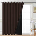 Yakamok Blackout Extra Wide Patio Sliding Door Curtains, Grommet Thermal by Yakamok