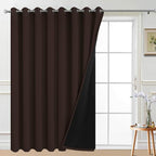 Yakamok Blackout Extra Wide Patio Sliding Door Curtains, Grommet Thermal by Yakamok