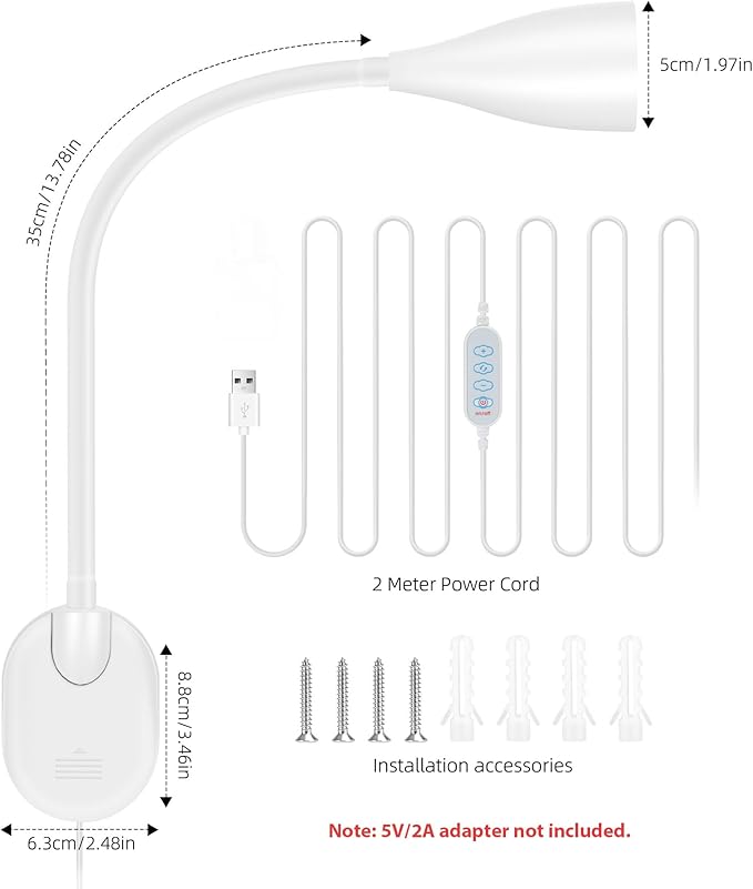 LiFMIRA Wall-Mounted LED Bedside Reading Light - Image 6