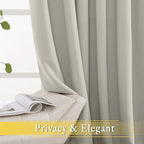 NICETOWN Blackout Drapery Curtain Panel 90 inches Long - Image 4