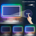 LOAAO 32”X36“ RGB LED Bathroom Mirror - Image 5