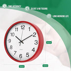 Wall Clock Non-Ticking Silent Quartz Movement Decor Clock Modern Simple Style - Image 3