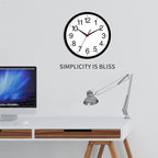 Rohioue Wall Clock Modern 10 Inch Black Battery Operated Silent Non Ticking - Image 8